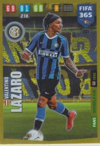 Adrenalyn XL FIFA 365 2020 - 231 Valentino Lazaro  - FC Internazionale Milano - Wonder Kid