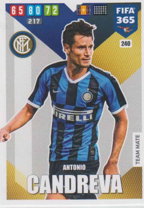 Adrenalyn XL FIFA 365 2020 - 240 Antonio Candreva  - FC Internazionale Milano - Team Mate
