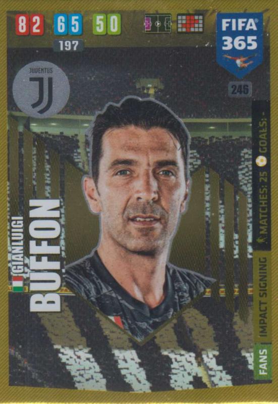 Adrenalyn XL FIFA 365 2020 - 246 Gianluigi Buffon  - Juventus - Impact Signing
