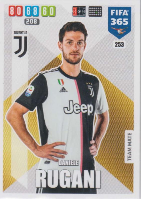 Adrenalyn XL FIFA 365 2020 - 253 Daniele Rugani  - Juventus - Team Mate