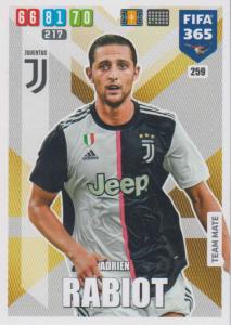 Adrenalyn XL FIFA 365 2020 - 259 Adrien Rabiot  - Juventus - Team Mate