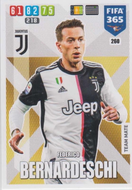 Adrenalyn XL FIFA 365 2020 - 260 Federico Bernardeschi  - Juventus - Team Mate