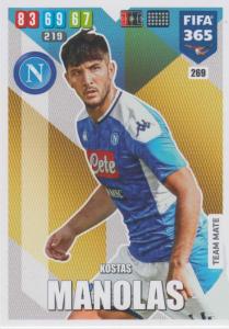 Adrenalyn XL FIFA 365 2020 - 269 Kostas Manolas  - SSC Napoli - Team Mate