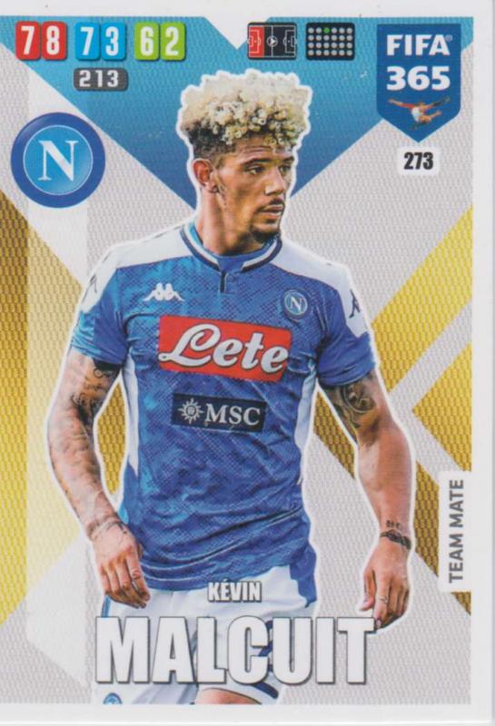 Adrenalyn XL FIFA 365 2020 - 273 Kevin Malcuit  - SSC Napoli - Team Mate
