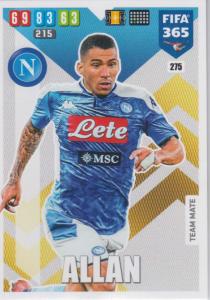 Adrenalyn XL FIFA 365 2020 - 275 Allan  - SSC Napoli - Team Mate