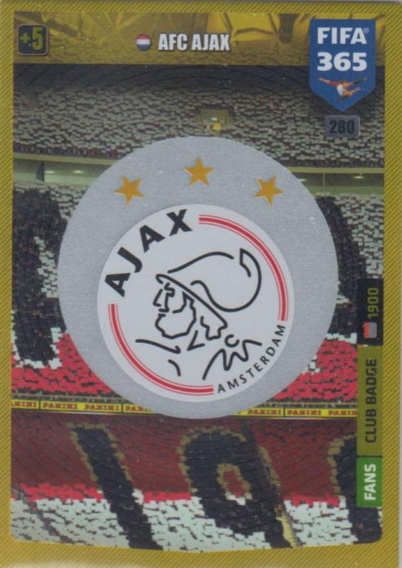 Adrenalyn XL FIFA 365 2020 - 280 Club Badge  - AFC Ajax - Club Badge
