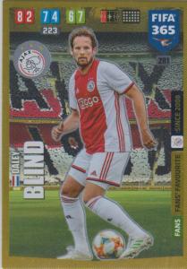 Adrenalyn XL FIFA 365 2020 - 281 Daley Blind  - AFC Ajax - Fans' Favourite