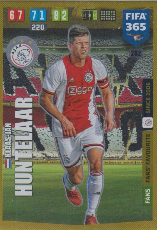 Adrenalyn XL FIFA 365 2020 - 282 Klaas-Jan Huntelaar  - AFC Ajax - Fans' Favourite