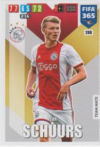 Adrenalyn XL FIFA 365 2020 - 288 Perr Schuurs  - AFC Ajax - Team Mate