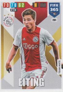 Adrenalyn XL FIFA 365 2020 - 291 Carel Eiting  - AFC Ajax - Team Mate