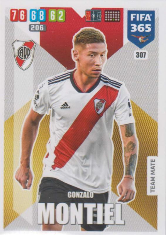 Adrenalyn XL FIFA 365 2020 - 307 Gonzalo Montiel  - CA River Plate - Team Mate