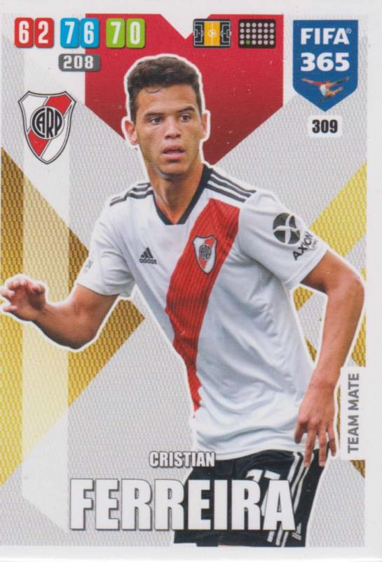Adrenalyn XL FIFA 365 2020 - 309 Cristian Ferreira  - CA River Plate - Team Mate
