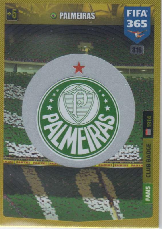 Adrenalyn XL FIFA 365 2020 - 316 Club Badge  - Palmeiras - Club Badge