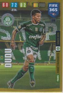 Adrenalyn XL FIFA 365 2020 - 318 Dudu  - Palmeiras - Fans' Favourite