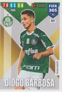 Adrenalyn XL FIFA 365 2020 - 327 Diogo Barbosa  - Palmeiras - Team Mate
