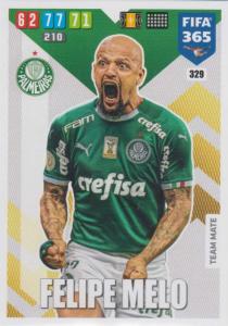Adrenalyn XL FIFA 365 2020 - 329 Felipe Melo  - Palmeiras - Team Mate