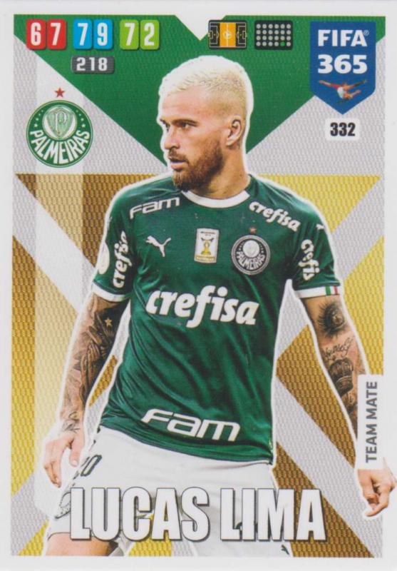 Adrenalyn XL FIFA 365 2020 - 332 Lucas Lima  - Palmeiras - Team Mate