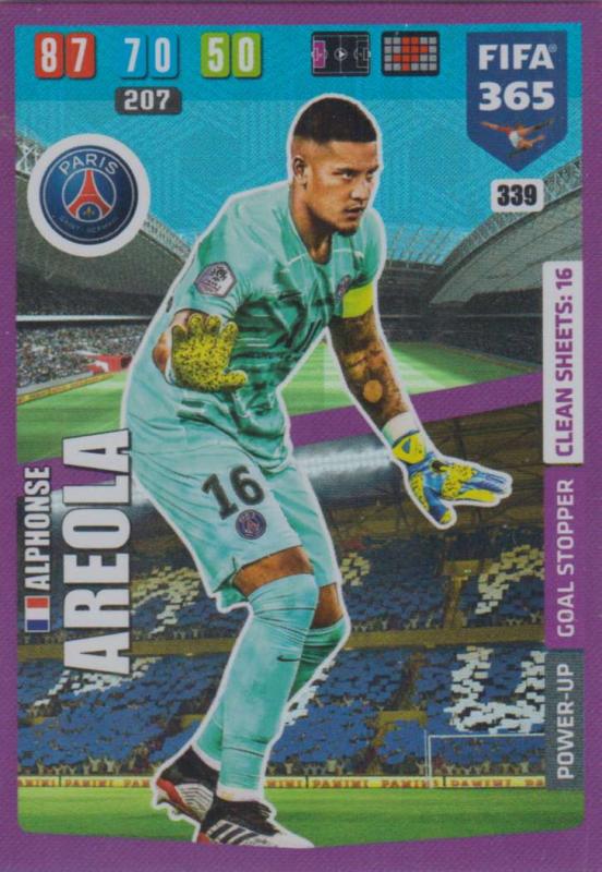 Adrenalyn XL FIFA 365 2020 - 339 Alphonse Areola  - Paris Saint-Germain - Goal Stopper