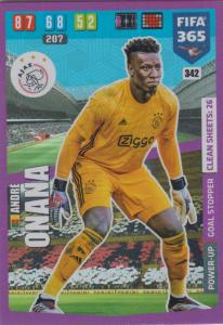Adrenalyn XL FIFA 365 2020 - 342 André Onana  - AFC Ajax - Goal Stopper