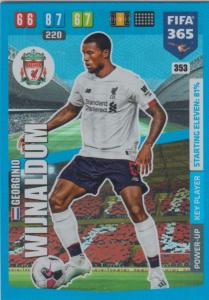 Adrenalyn XL FIFA 365 2020 - 353 Georgini Wijnaldum  - Liverpool - Key Player