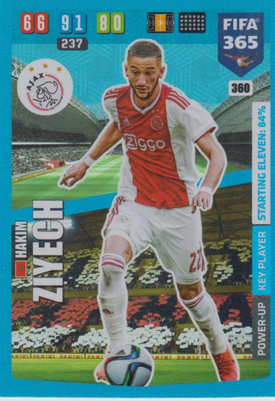 Adrenalyn XL FIFA 365 2020 - 360 Hakim Ziyech  - AFC Ajax - Key Player