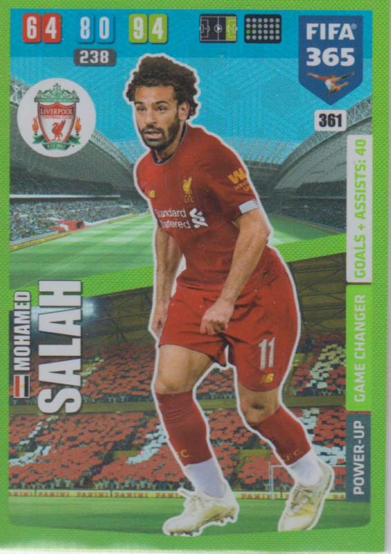 Adrenalyn XL FIFA 365 2020 - 361 Mohamed Salah  - Liverpool - Game Changer