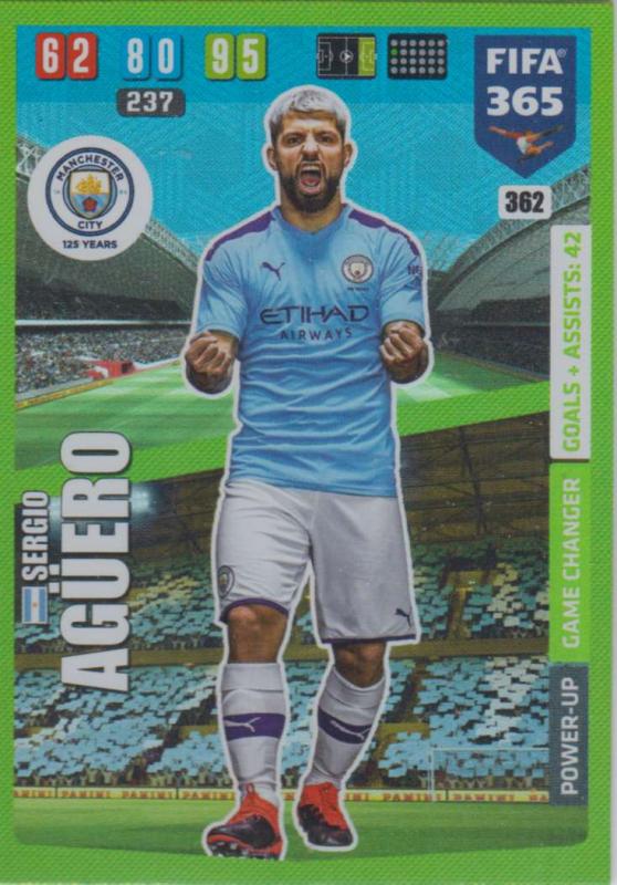 Adrenalyn XL FIFA 365 2020 - 362 Sergio Agüero  - Manchester City - Game Changer