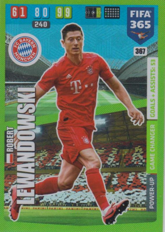 Adrenalyn XL FIFA 365 2020 - 367 Robert Lewandowski  - FC Bayern München - Game Changer
