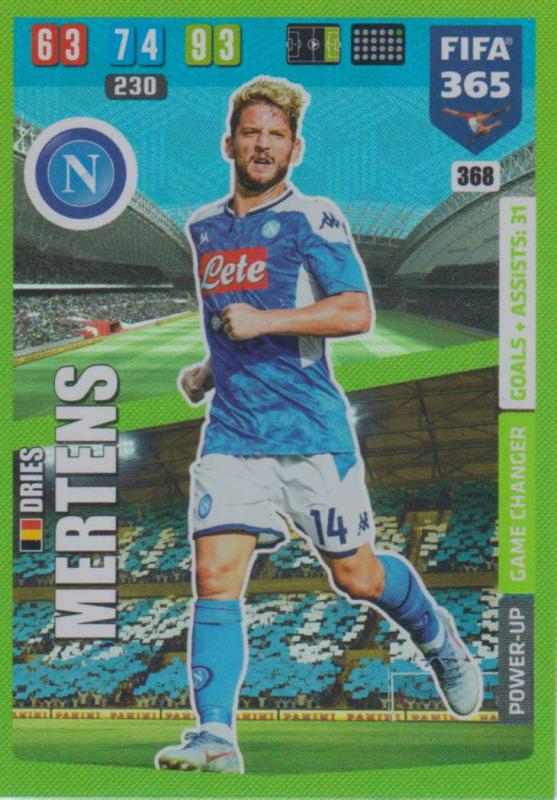 Adrenalyn XL FIFA 365 2020 - 368 Dries Mertens  - SSC Napoli - Game Changer