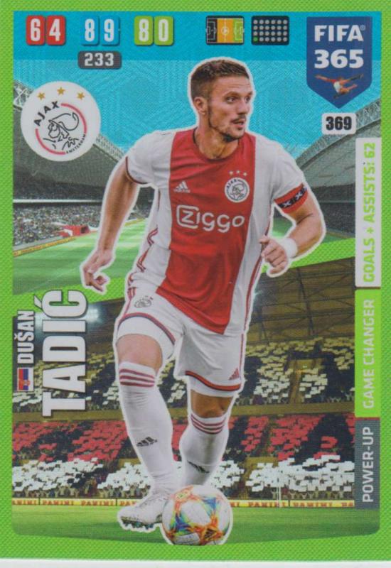 Adrenalyn XL FIFA 365 2020 - 369 Dušan Tadić  - AFC Ajax - Game Changer