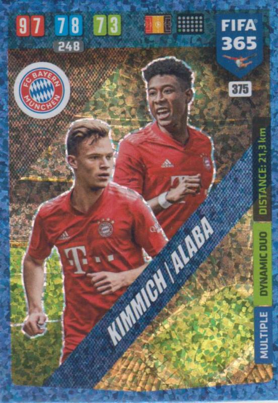 Adrenalyn XL FIFA 365 2020 - 375 Joshua Kimmich / David Alaba - FC Bayern München - Dynamic Duo