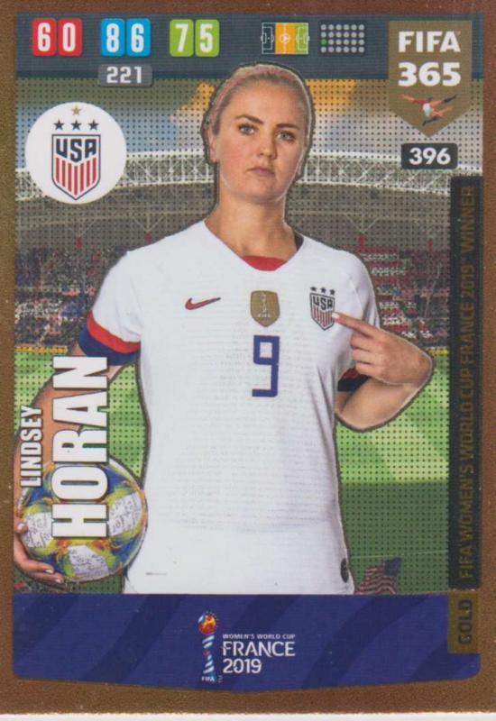 Adrenalyn XL FIFA 365 2020 - 396 Lindsey Horan  - United States - FIFA Women's World Cup Winner