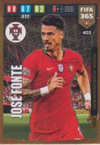 Adrenalyn XL FIFA 365 2020 - 402 Jose Fonte  - Portugal - UEFA Nations League Winner
