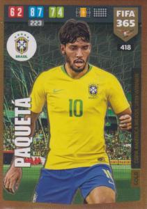 Adrenalyn XL FIFA 365 2020 - 418 Paqueta  - Brazil - Copa America Brasil 2019 Winner