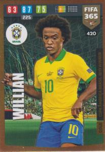 Adrenalyn XL FIFA 365 2020 - 420 Willian  - Brazil - Copa America Brasil 2019 Winner