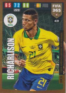 Adrenalyn XL FIFA 365 2020 - 421 Richarlison  - Brazil - Copa America Brasil 2019 Winner