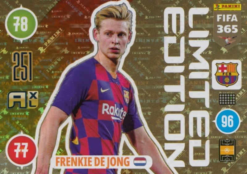 Adrenalyn XL FIFA 365 2021 - Frenkie De Jong (Barcelona) - Limited Edition