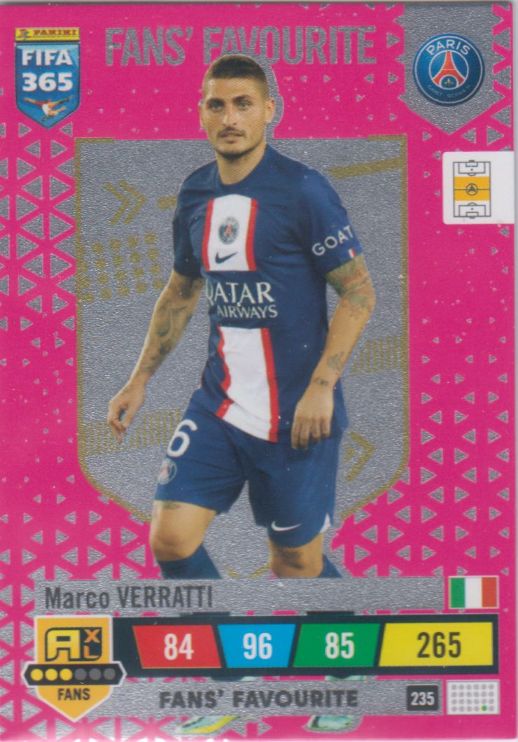 FIFA23 - 235 - Marco Verratti (Paris Saint-Germain) - Fans' Favourite