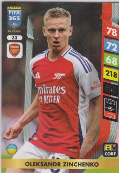 FIFA25 - 033 - Oleksandr Zinchenko (Arsenal)