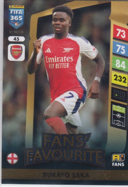 FIFA25 - 045 - Bukayo Saka (Arsenal) - Fans' Favourite