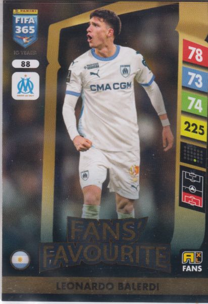 FIFA25 - 088 - Leonardo Balerdi (Olympique de Marseille) - Fans' Favourite