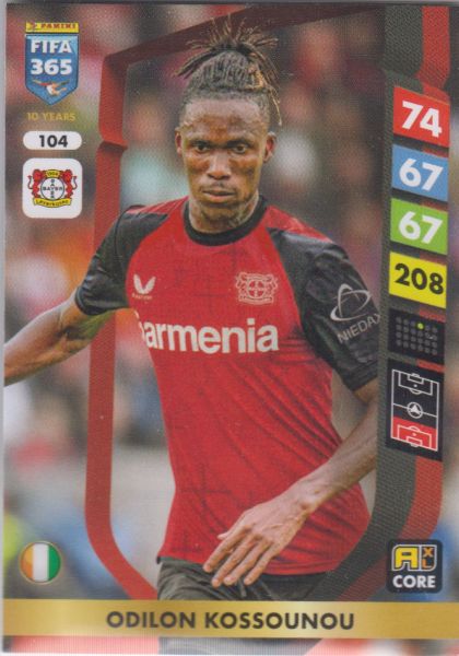 FIFA25 - 104 - Odilon Kossounou (Bayer 04 Leverkusen)