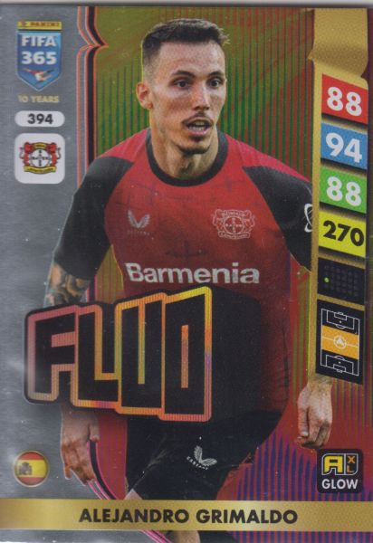 FIFA25 - 394 - Álejandro Grimaldo (Bayer 04 Leverkusen) - Fluo