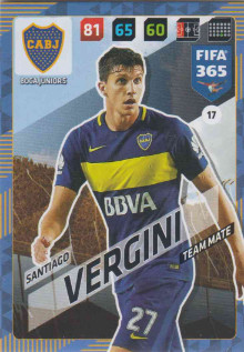FIFA365 17-18 017 Santiago Vergini - Team Mate - Boca Juniors