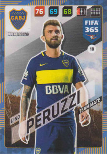FIFA365 17-18 018 Gino Peruzzi - Team Mate - Boca Juniors
