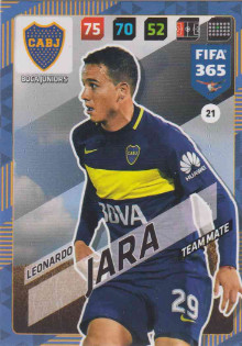 FIFA365 17-18 021 Leonardo Jara - Team Mate - Boca Juniors