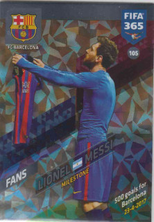 FIFA365 17-18 105 Lionel Messi - Milestone - FC Barcelona
