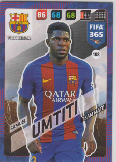 FIFA365 17-18 108 Samuel Umtiti - Team Mate - FC Barcelona
