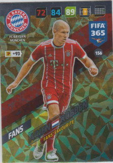 FIFA365 17-18 156 Arjen Robben Fans' Favourite FC Bayern München