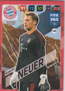 FIFA365 17-18 160 Manuel Neuer Team Mate FC Bayern München